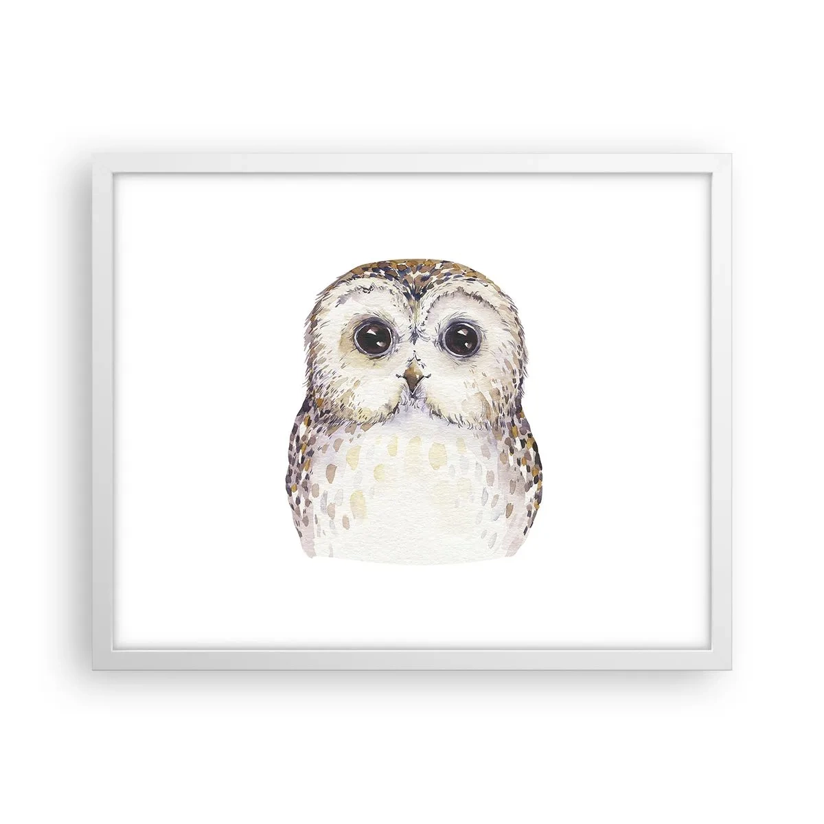 Plakat w białej ramie - Spójrz mi w oczy - 50x40 cm