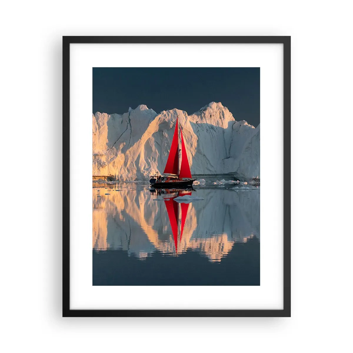 Plakat w czarnej ramie - Na krańcu świata - 40x50 cm