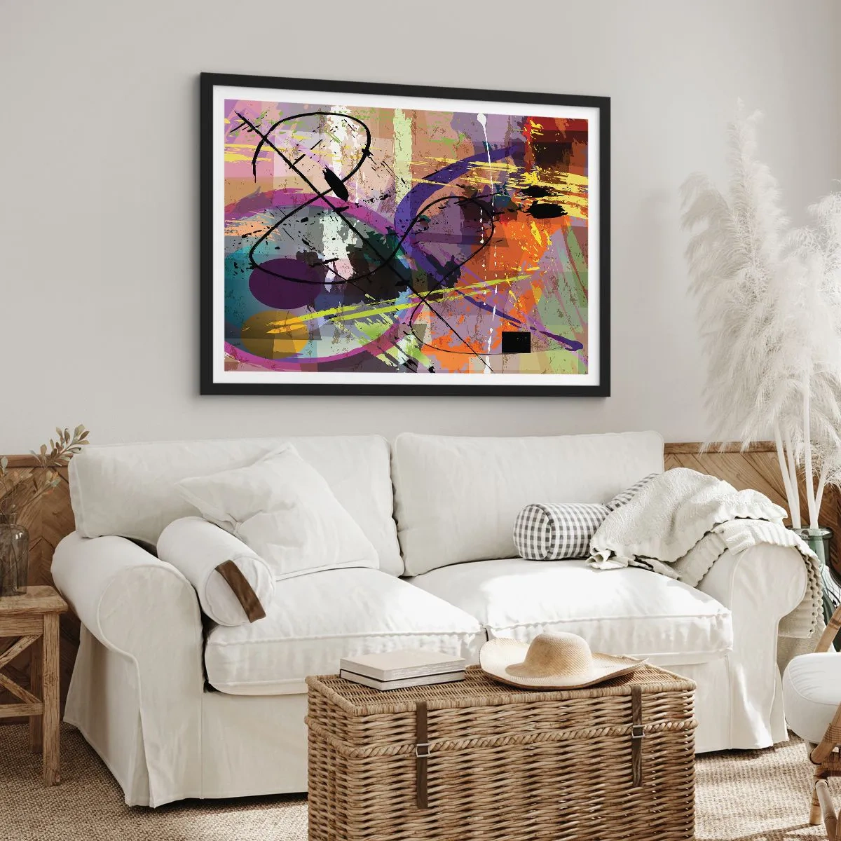 Plakat w czarnej ramie - Można wprost lub naokoło - 40x30 cm