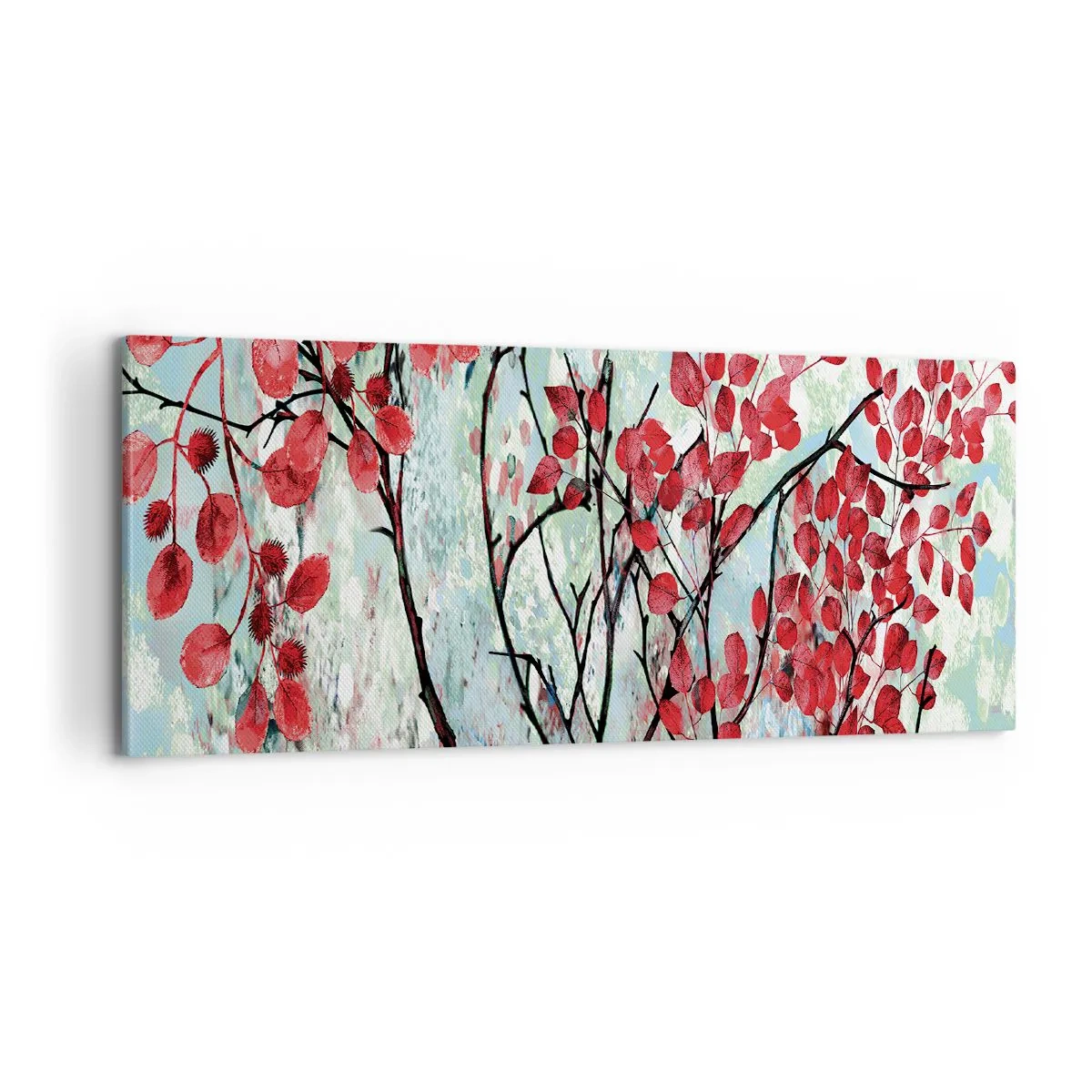 Obraz na płótnie - Drzewo w szkarłacie - 100x40 cm