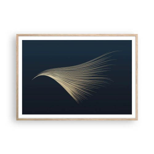 Plakat w ramie jasny dąb - Jak anioła włos - 100x70 cm