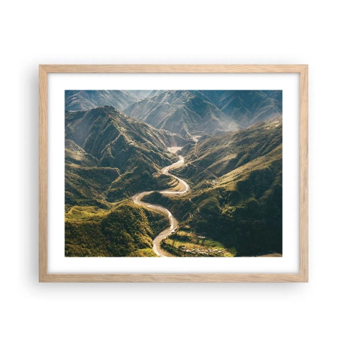 Plakat w ramie jasny dąb - Prosto z serca gór - 50x40 cm