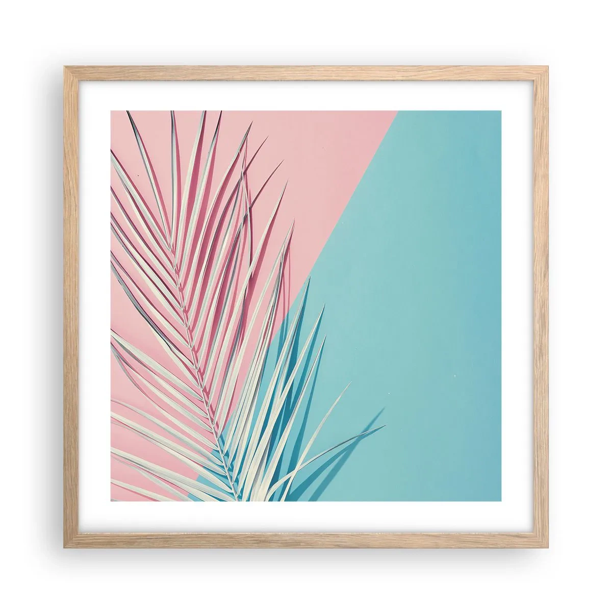 Plakat w ramie jasny dąb - Tropikalna impresja - 50x50 cm