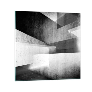 Obraz na szkle - Struktura przestrzeni - 40x40 cm
