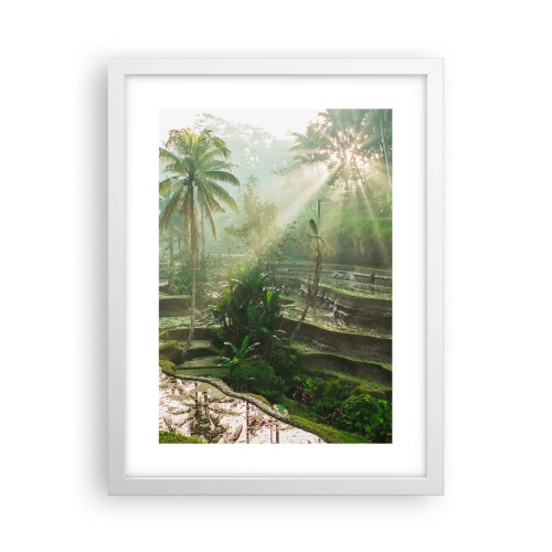 Plakat w białej ramie - Dorastać w słońcu - 30x40 cm