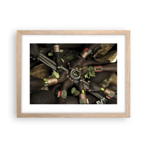 Plakat w ramie jasny dąb - Jesteśmy razem - 40x30 cm