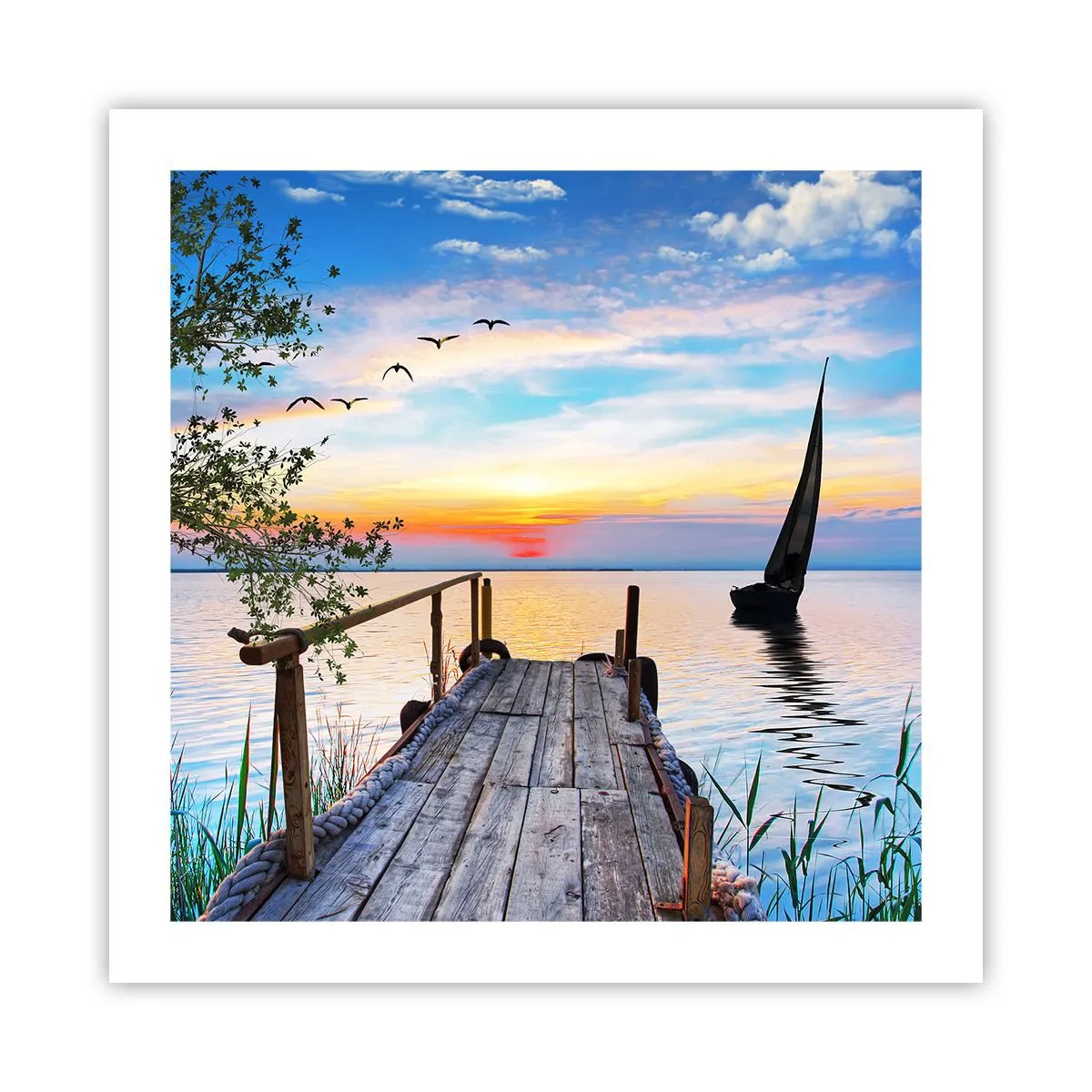 Plakat - Dobry wieczór - 50x50 cm