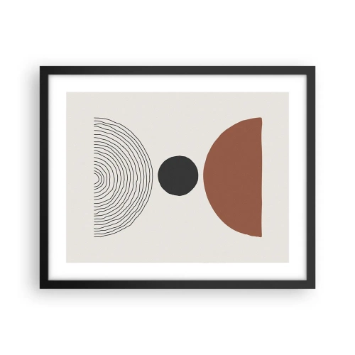 Plakat w czarnej ramie - W centrum uwagi - 50x40 cm