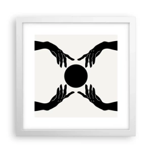Plakat w białej ramie - Tajemny znak - 30x30 cm