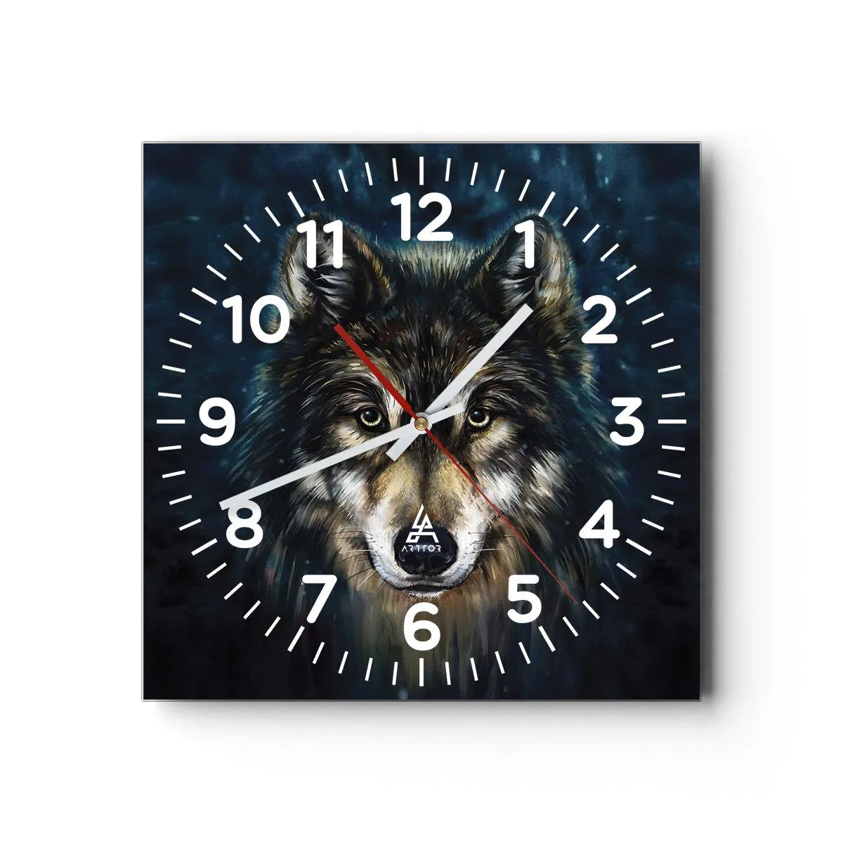 Zegar ścienny - Alfa? I omega - 40x40 cm