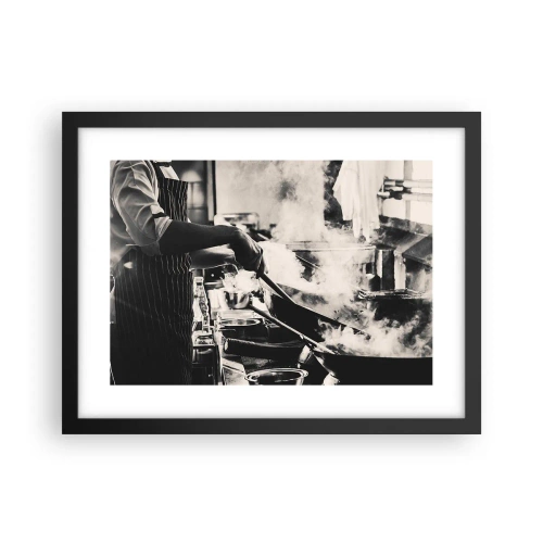 Plakat w czarnej ramie - Alchemia smaków - 40x30 cm