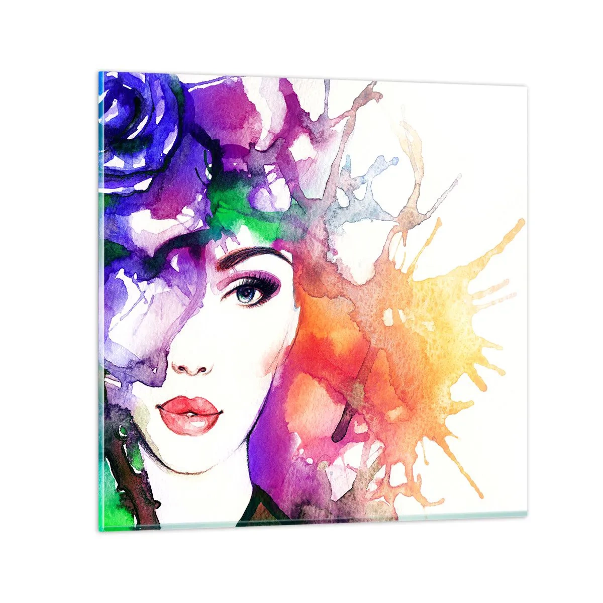 Obraz na szkle - Z głową w chmurach - 60x60 cm