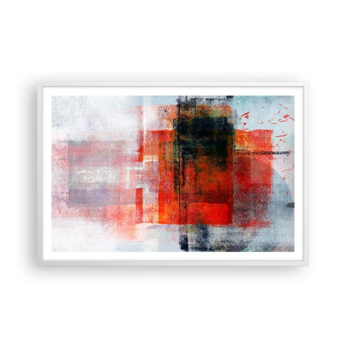 Plakat w białej ramie - Kompozycja rozżarzona - 91x61 cm