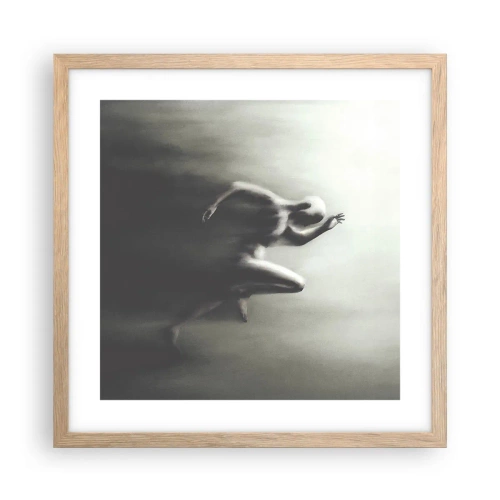 Plakat w ramie jasny dąb - Niepowstrzymany - 40x40 cm