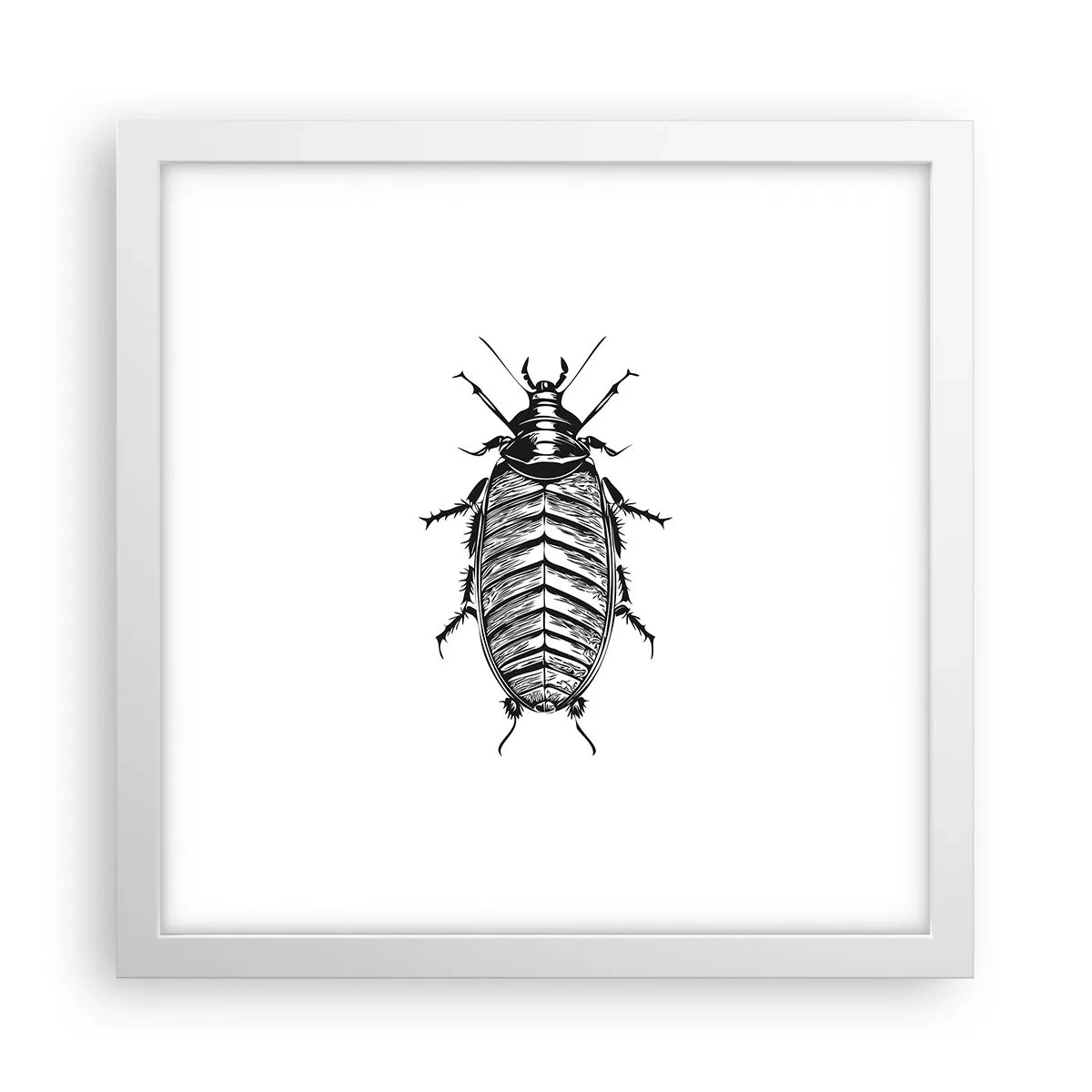 Plakat w białej ramie - Co za okaz! - 30x30 cm