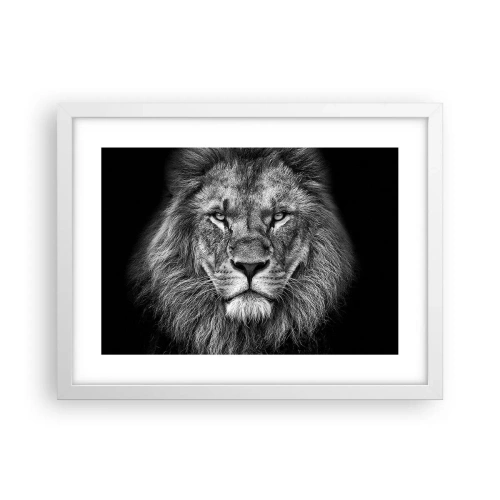 Plakat w białej ramie - W stroju koronacyjnym - 40x30 cm