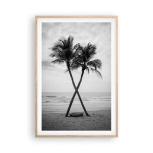 Plakat w ramie jasny dąb - Czuła obecność - 61x91 cm