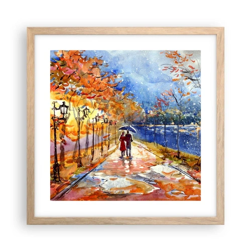 Plakat w ramie jasny dąb - Razem do granicy czasu - 40x40 cm