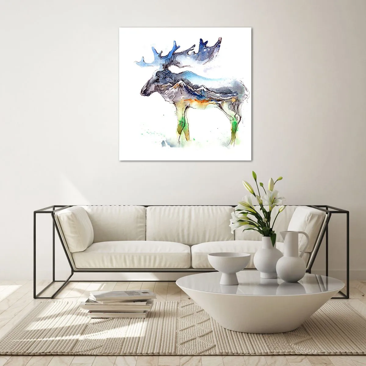 Obraz na szkle - Bohater zimowej opowieści - 70x70 cm