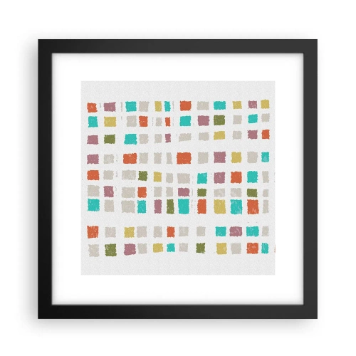 Plakat w czarnej ramie - Nieznana gra - 30x30 cm