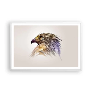 Plakat w białej ramie - Portret wojownika - 91x61 cm