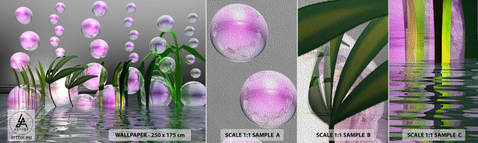 Fototapeta Próbka Premium Sand - Refleksyjna kompozycja lekkości i życia - Abstrakcja, Grafika, 3D - 100x30 cm