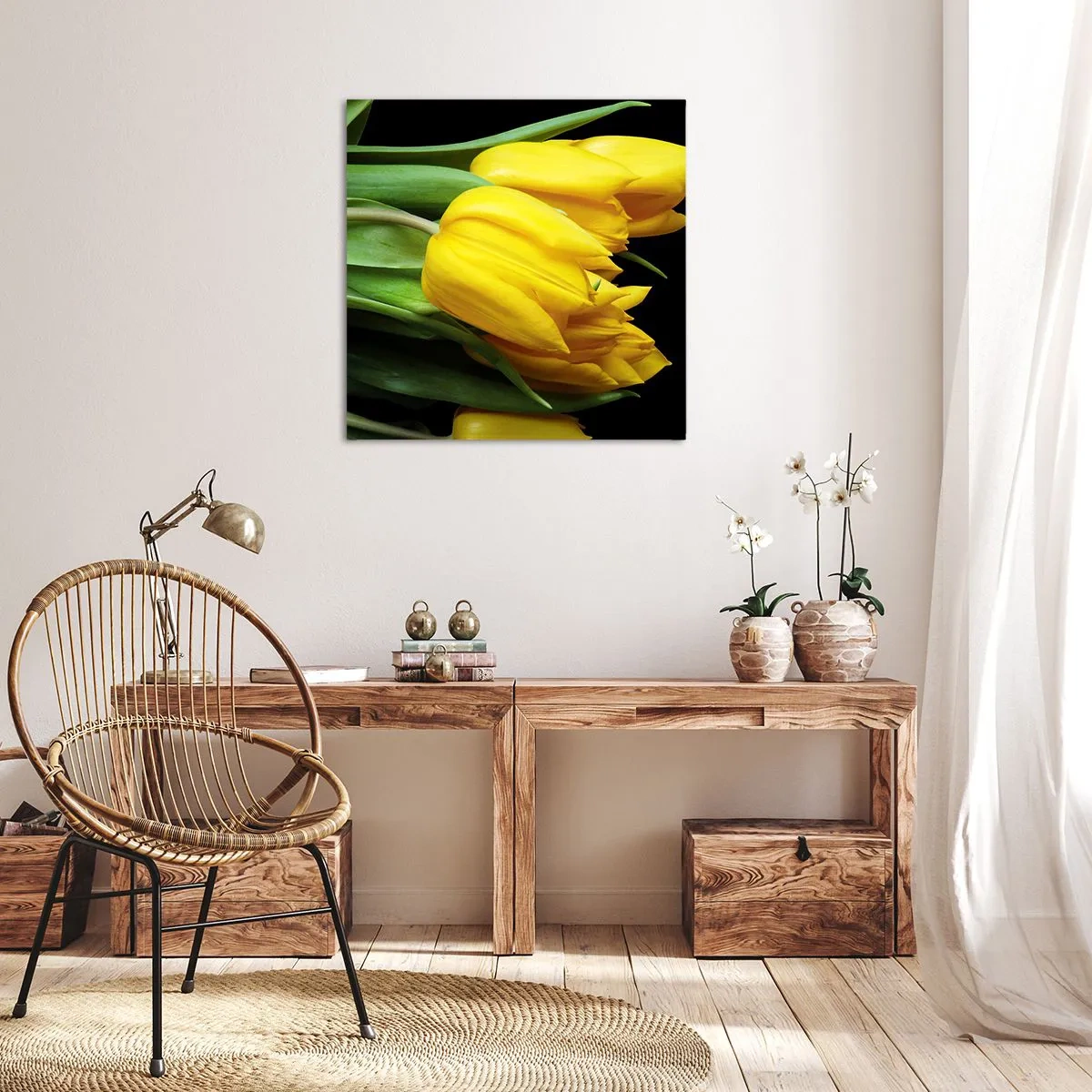 Obraz na płótnie - Powstały z czystego słońca - 60x60 cm