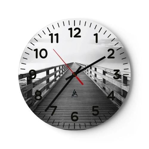 Zegar ścienny - W siną dal… - 30x30 cm