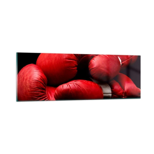 Obraz na szkle - Emocje walki za nami - 90x30 cm