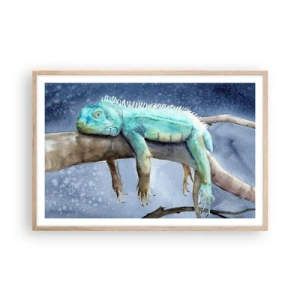Plakat w ramie jasny dąb - Jest dobrze! - 91x61 cm