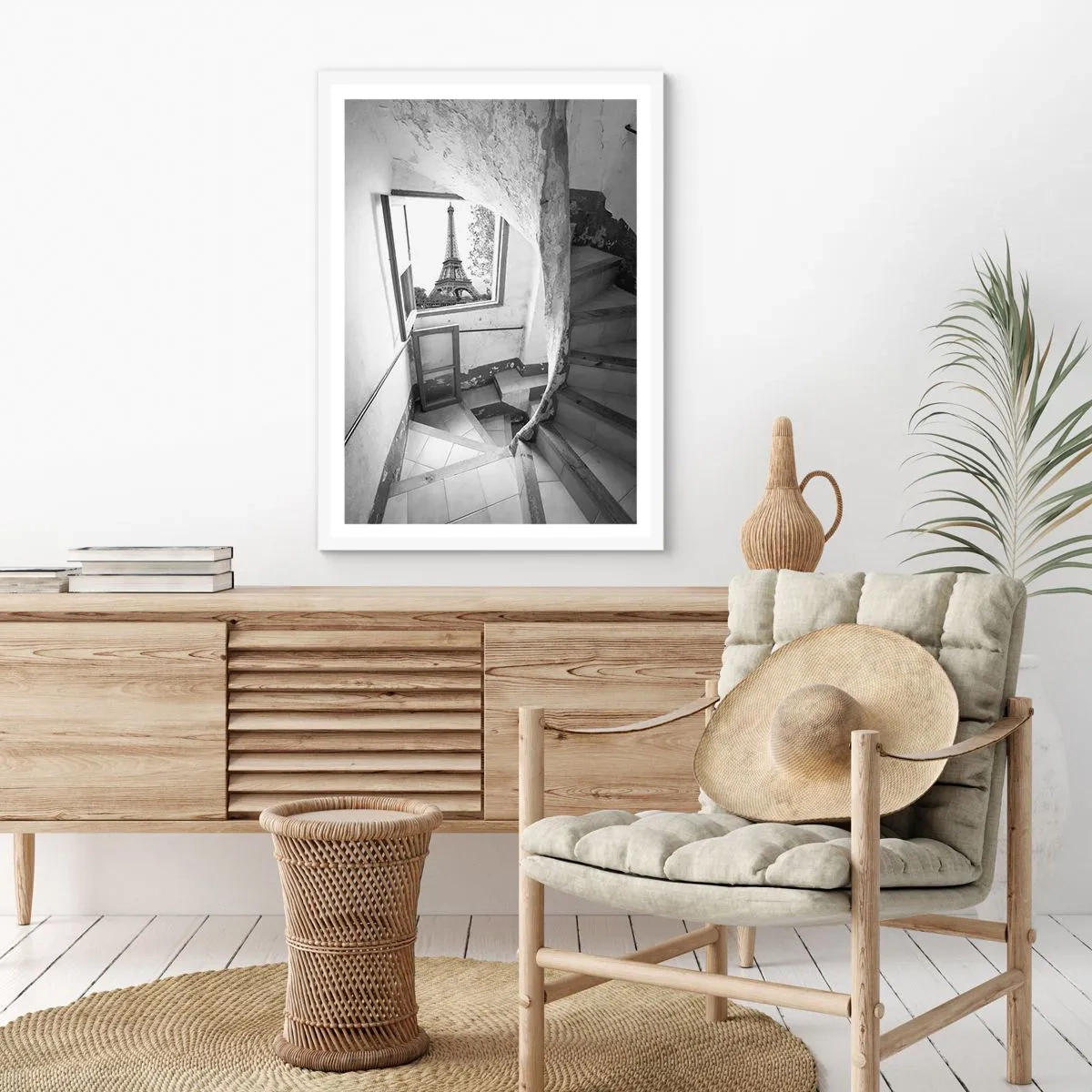 Plakat w białej ramie - Co za widok! - 70x100 cm