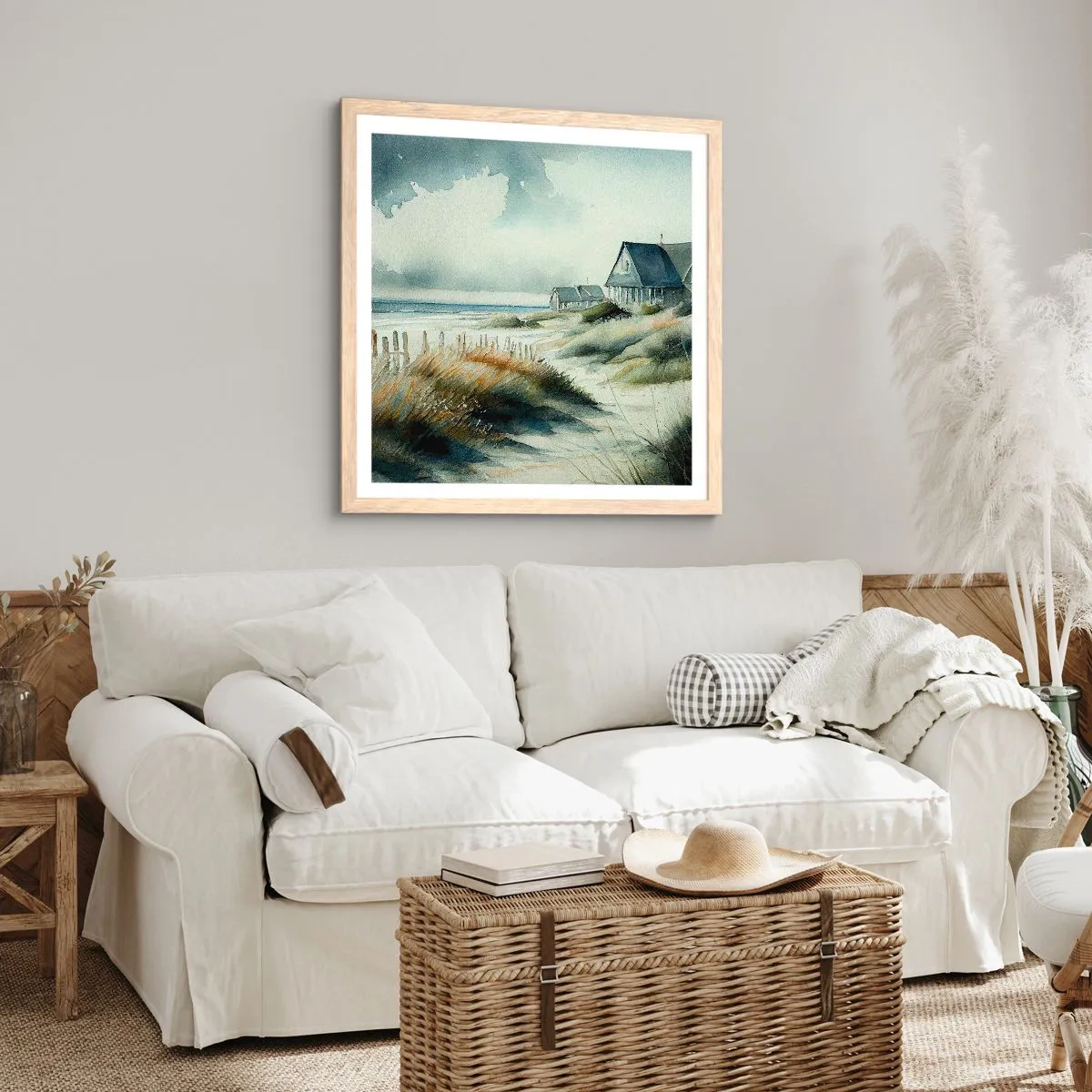 Plakat w ramie jasny dąb - Z dala od zgiełku - 60x60 cm