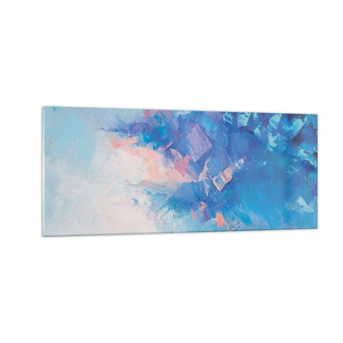 Obraz na szkle - Zimowa abstrakcja - 100x40 cm