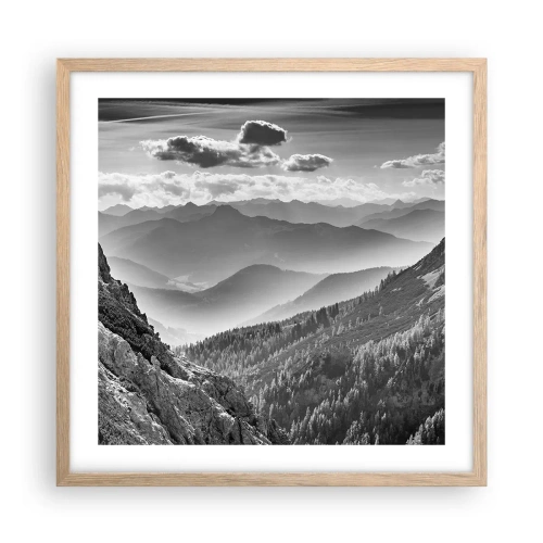 Plakat w ramie jasny dąb - Aż po horyzont - 50x50 cm