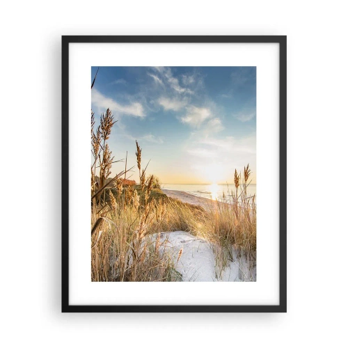 Plakat w czarnej ramie - Północna plaża - 40x50 cm