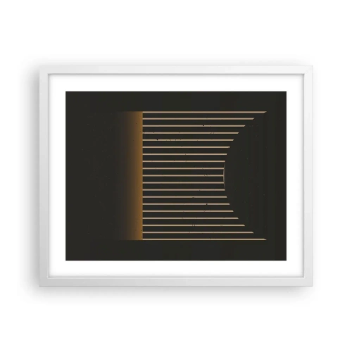 Plakat w białej ramie - Zbadać ciemność - 50x40 cm