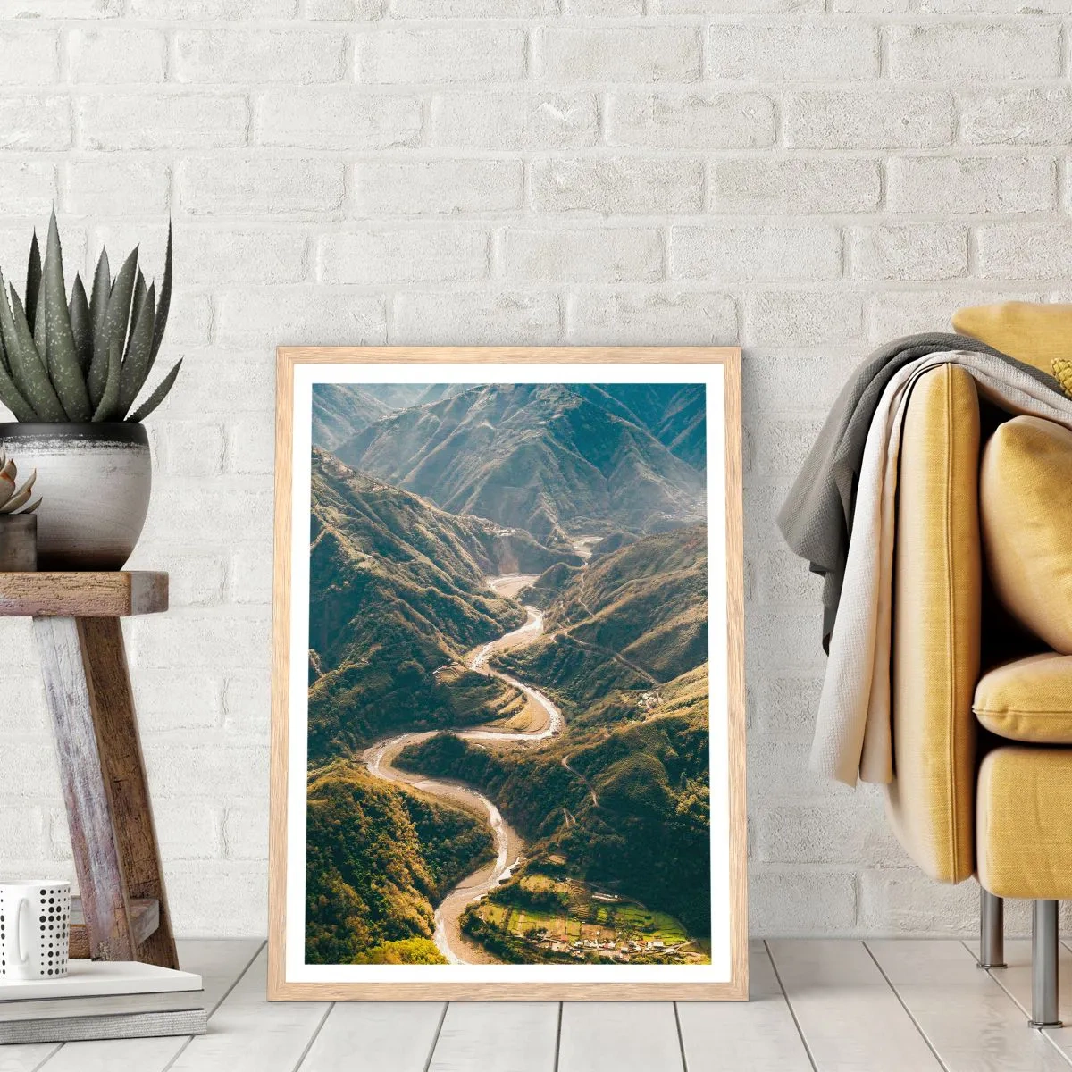Plakat w ramie jasny dąb - Prosto z serca gór - 70x100 cm