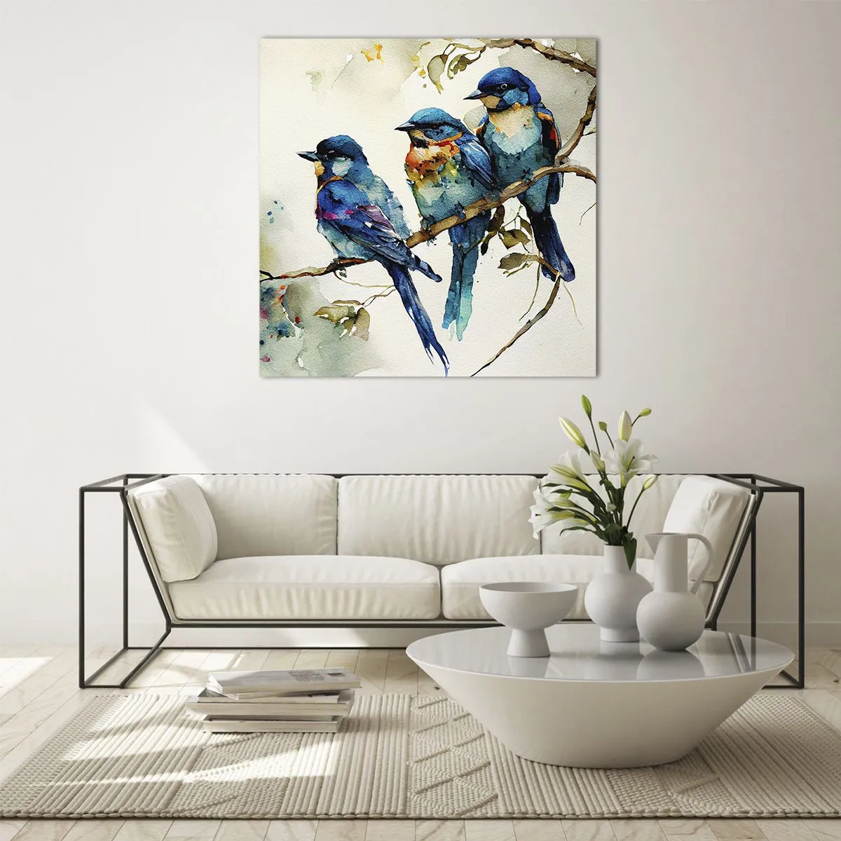 Obraz na szkle - Obraził się? - 60x60 cm