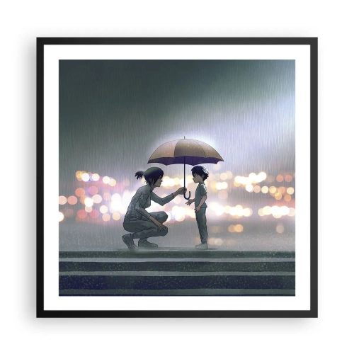 Plakat w czarnej ramie - I już jest wszystko dobrze - 60x60 cm