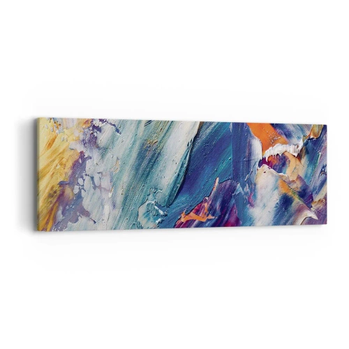 Obraz na płótnie - Zamęt koloru - 90x30 cm