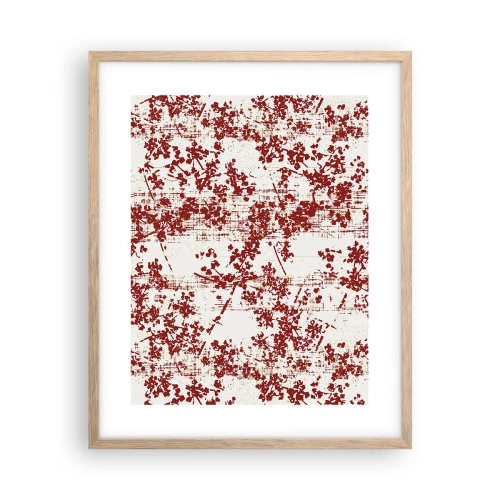 Plakat w ramie jasny dąb - Jak dawny perkalik - 40x50 cm