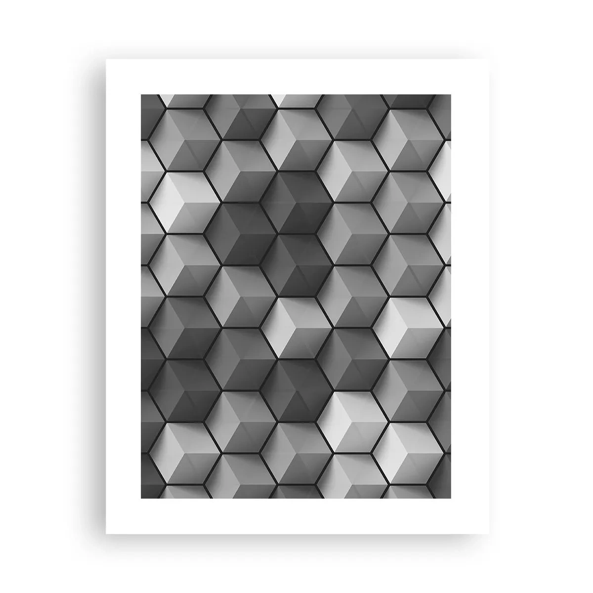 Plakat - Kubistyczna układanka - 40x50 cm