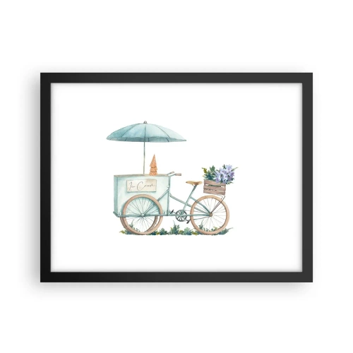 Plakat w czarnej ramie - Słodkie wspomnienie lata - 40x30 cm