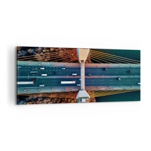 Obraz na płótnie - ZA wodami, za lasami - 100x40 cm