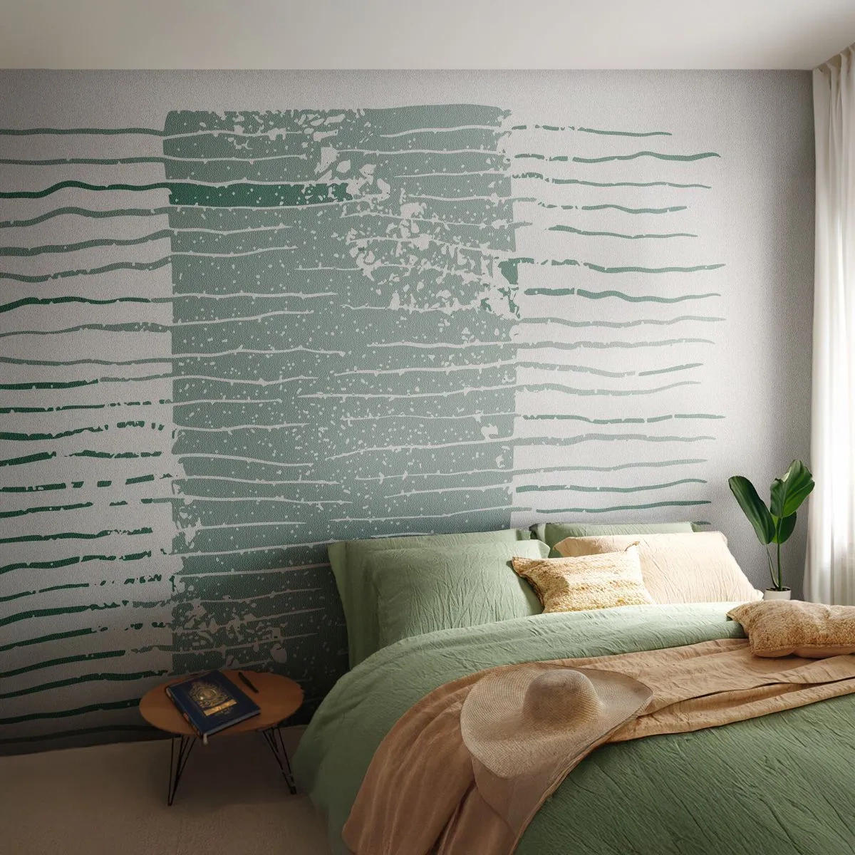 Fototapeta Premium Canvas - Abstrakcja morska - Minimalizm, Pastelowy, Hipsterski - 300x210 cm