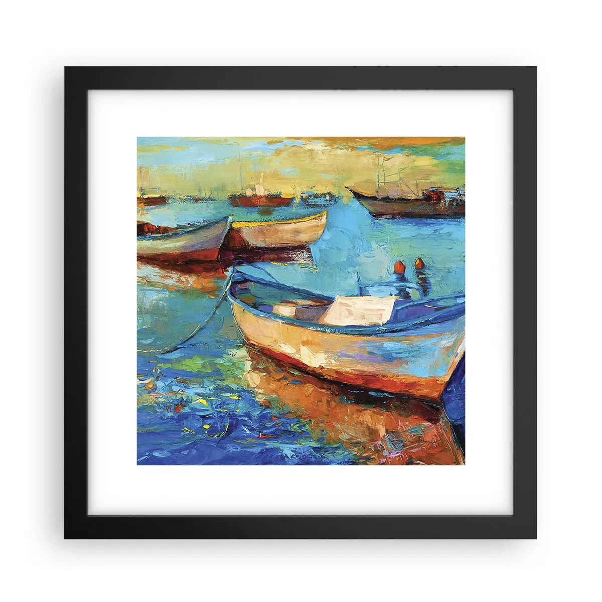 Plakat w czarnej ramie - W południowej zatoce - 30x30 cm