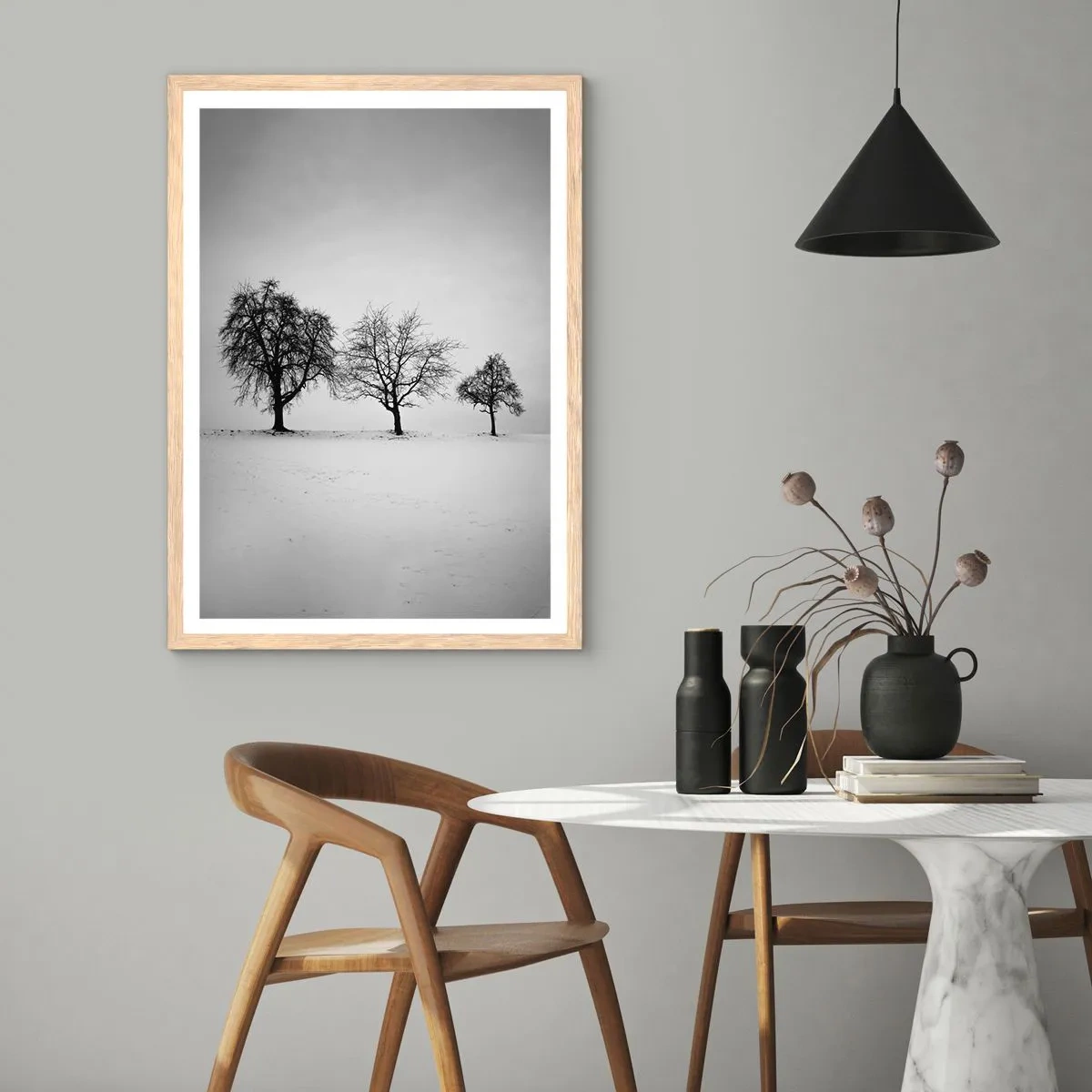 Plakat w ramie jasny dąb - O czym śnią? - 50x70 cm