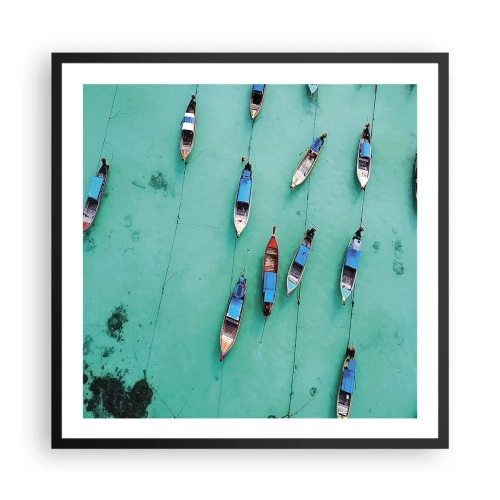 Plakat w czarnej ramie - W radosnym oczekiwaniu - 60x60 cm