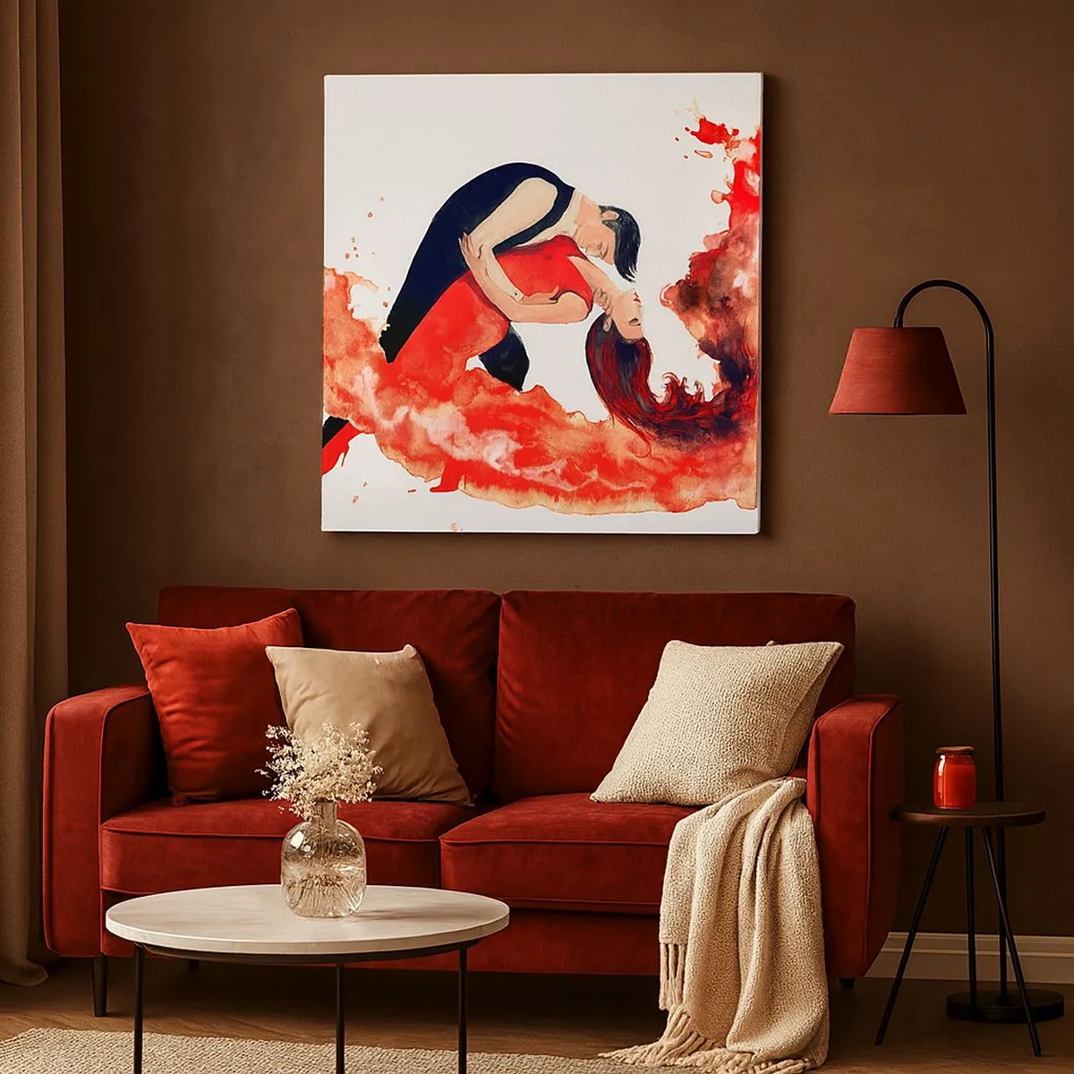 Obraz na płótnie - Tango - zmysłowa fala - 30x30 cm