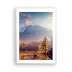 Plakat w białej ramie - W górach i dolinach - 50x70 cm